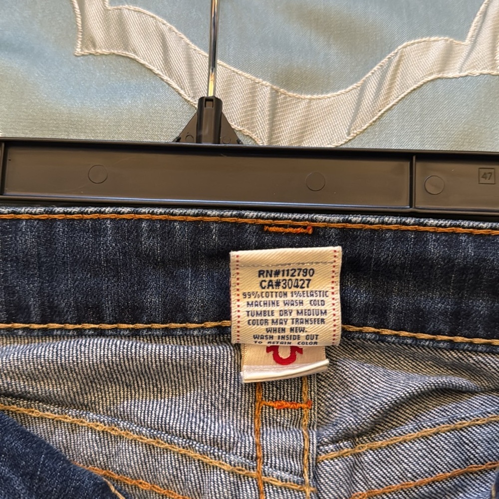 VTG Women's True Religion jeans SZ 30 Twisted Bellbottom Style - Picture 8 of 11